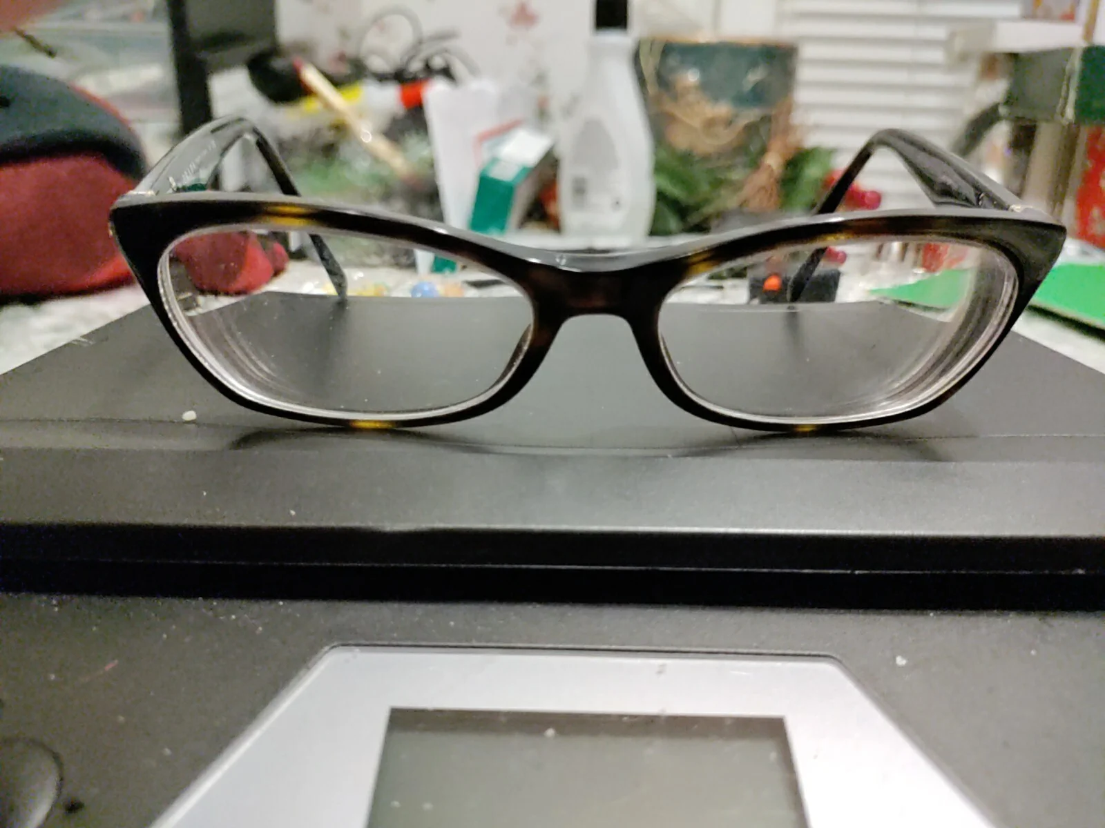 🤎 PRADA Havana Tortoise Brown Gold Rectangle Eyeglasses Glasses VPR 15P 2AU-101