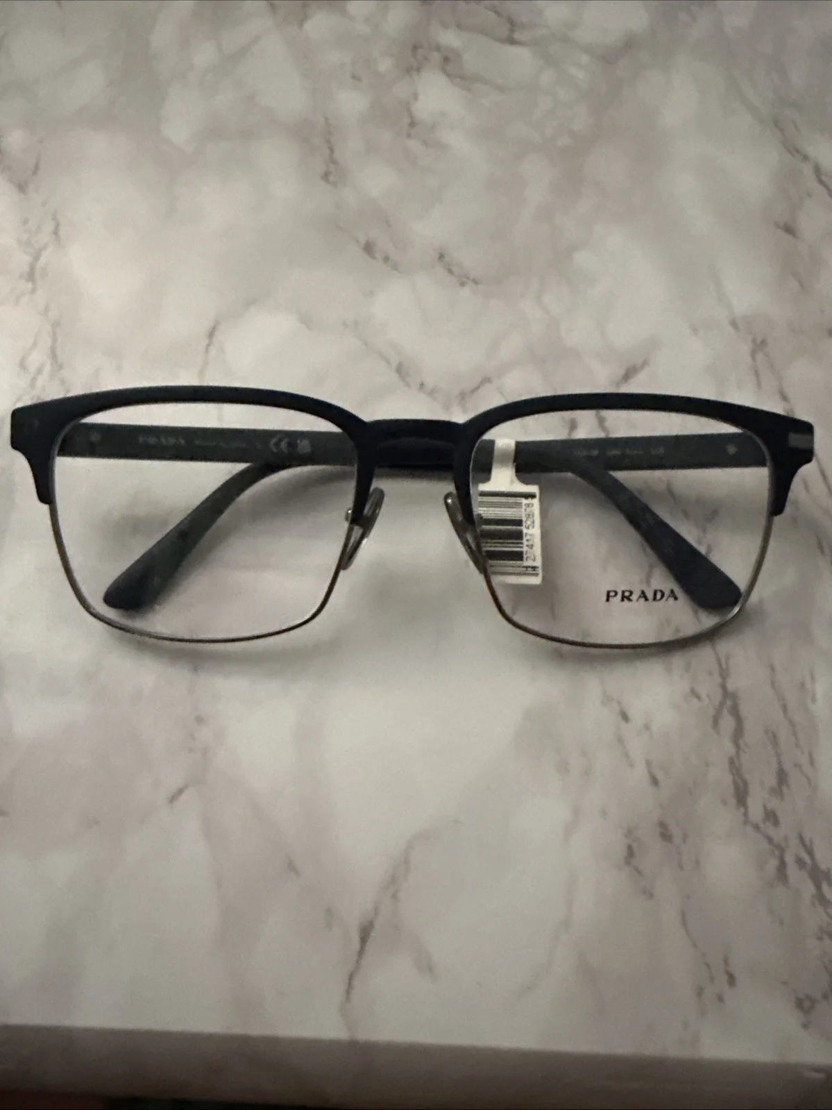 NEW PRADA VPR 60W ZVN-1O1 GOLD AUTHENTIC DESIGNER EYEGLASSES W/CASE 53-18 K1 3
